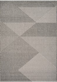 Resim Retro Krem Gri Tozumaz Halı 19270A - Krem Gri / 100 x 150 