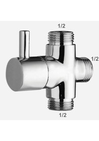 Resim Robot Tepe Duş Seti Yönlendirici Gümüş 