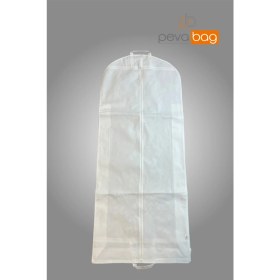 Resim Pevabag 2 Parça (2 Adet ) Pevabag Gelinlik ve Abiye Kılıfı (Gamboç) / 70*180+20CM 80 gr Beyaz Kumaş Beyaz 