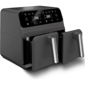 Resim Çift Hazneli 4.4 Lt Yağsız Air Fryer Gri, Sağlıklı ve Pratik Pişirme Çözümleri 