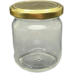 Resim 210ml Şeffaf Cam Konserve Kavanozu Gold Kapaklı, 24 Adet, Cam Kavanoz, Konserve Kavanozu, Reçel Kavanozu, Bal Kavanozu, Saklama Kavanozu Şeffaf 