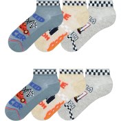 Resim Mem Socks 6'lı Araba Desenli Çocuk Patik Çorap 