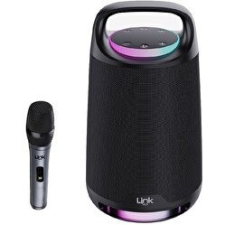Resim Linktech M406 Premium Ipx4 RGB 180 W Mikrofonlu Kablosuz Bluetooth Hoparlör 