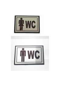 Resim Periboia Küçük Boy Bay-bayan Wc Yönlendirme Tabelası 10 X 7 Cm 