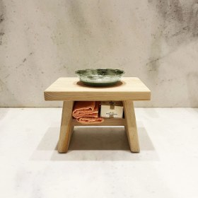 Resim Shark Anatolia Sedir Ahşap Banyo Taburesi 