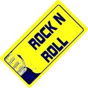 Resim Rock N Roll Yazılı Sök-tak-pratik Vantuzlu Yeni Nesil Dekor Pl 