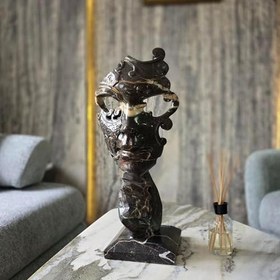 Resim El İşçiliği Cilalı Mermer Heykel Büst 