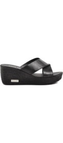 Resim Papuçcity Pierre Cardin PC-6953 Orto Pedik Dolgu Topuk Kadın Günlük Terlik 