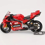 Resim Maisto 1:18 Ölçekli 2023 Şampiyonası Ducati Lenovo Takımı #1 Replika Döküm Motosiklet, Rüzgar Güçlü, Plastik, Hava Koşullarına Dayanıklı, İtmeli Çalışma, 3+ Yaş İçin 