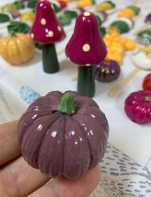 Resim El Yapımı Saksı Süsleri - Kabak 