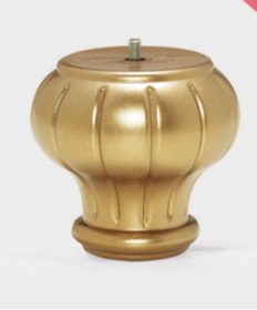 Resim Karakoçaksesuar Lotus Gold 12 Cm Modern Plastik Baza,Koltuk,Mobilya Ayağı (4 Adet 