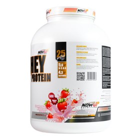 Resim NOWUP NUTRİTİON %100 Whey Protein Tozu Çilek Aromalı 2160g 60 Servis 