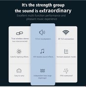 Resim Xindoker Zealot S53 Mavi Su Geçirmez Mini Bluetooth Hoparlör, Hıfı Kayıpsız Ses, 24 Saat Pil Ömrü, Stüdyo Kalitesi Stereo, Taşınabilir Tüp Hoparlör 