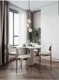 Resim Vintage Yuvarlak Ahşap Bohem Masa 130x130 Beyaz 