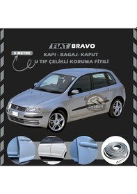 Resim Fiat Bravo Oto Araç Kapı Koruma Fitili 5metre Parlak Gri Renk 