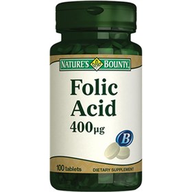 Resim Nature's Bounty Folic Acid 400 mcg 100 Tablet 