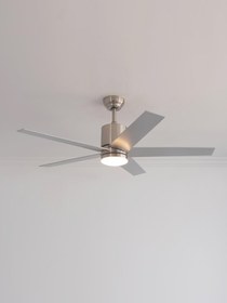 Resim Woox İleri Geri 5 Kanatlı Işıklı Uzaktan Kumandalı, 6 Hız Kademeli Tavan Vantilatör, Sessiz Çalışma 