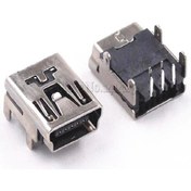 Resim Platoon 5 Pin Soket Mini USB Soket Lehimlik 5 Pin Konnektör Mini USB Konnektör 