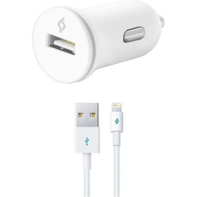 Resim Ttec 2ckc752b 1a 5w Araç Şarj Cihazı 1 Metre Beyaz 