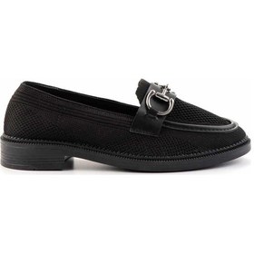 Resim Bambi Siyah Kadın Loafer Ayakkabı K01362245882 Siyah 