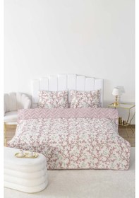 Resim Rivaistanbul Sakura Çift Kişilik Pamuklu Kapitone Pike & Yatak Örtüsü Pembe 