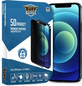 Resim Buff Iphone 12 Mini 5D Privacy Ekran Koruyucu (474126690) 