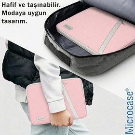 Resim Microcase iPad 10.9 Serileri için Çok Amaçlı Sleeve Tipi 10-11 inch Tablet Çantası Pembe AL5538 