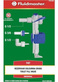 Resim Fluidmaster Gömme Rezervuar Doldurma Grubu Flatör Şamandıra 