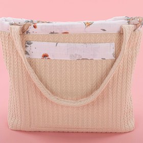 Resim Bebek Bakım Çantası - Krem Örgü - Koala 