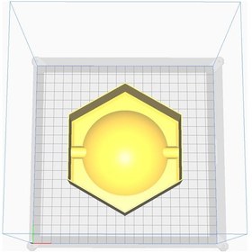 Resim Opencart Altıgen Kül Tablası Beton Kalıp Sadece Plastik Aparattır 