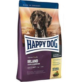 Resim Happy Dog Irland Somonlu ve Tavşanlı Yetişkin Hassas Köpek Maması 12.5 KG 