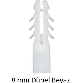 Resim Dübel, 8 Mm Beyaz Dübel, 10 Adet 
