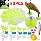 Resim [50 Adet Balıkçılık İğne Koruyucusu] 50 Adet Balıkçılık İğne Koruyucu Kovanlar, ABS Plastik Koruyucu, Canlı Yem ve Arma İçin, Oltacılar İçin Malzeme Kutusu Temel Eşyaları ile 