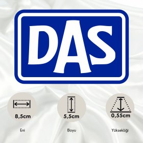 Resim Keyf'ince Shopping DAS Otomobil Kulübü Pleksi Panjur Arması - 1 I Universal Vidalı Oto Panjur Süsü I Araba Panjur Süsü 