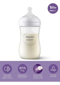 Resim Avent Natural Response Pp Biberon 1 Ay+ 260 Ml, Tepkili Biberon Emziği Scy903/01 