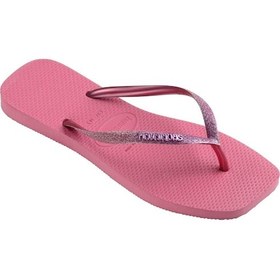 Resim Hav. Square Glıtter Velvet Rose Kadın Parmak Arası Terlik-2169 Pembe 