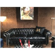 Resim 3A Mobilya Siyah Pullap Chesterfield 