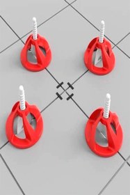 Resim Genel Markalar 100 Adet Fayans Seramik Twister Vidalı Seviye Sabitleme Takozu Vidalar Dahil Set 