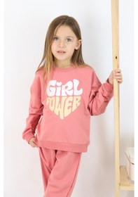 Resim Miababy Girlpower Baskılı Takım Pudra 