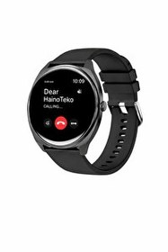 Resim Haino Teko 16 Amoled Ekran Waterproof 3 Kordonlu Akıllı Saat Siyah Premium Set 