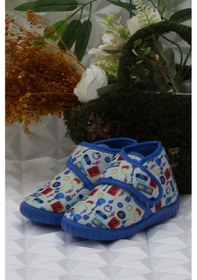 Resim Fort Sly 5392 Gri Anaokulu Kreş Ev Erkek Çocuk Panduf Ayakkabı Gri 