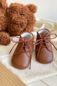 Resim Li Puna - %100 Deri Bebek Ilk Adım Botu - Taba 