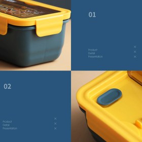 Resim Eternall Taşınabilir Bölmeleri Japon Bento Gıda Saklama Kabı (Yurt Dışından) 