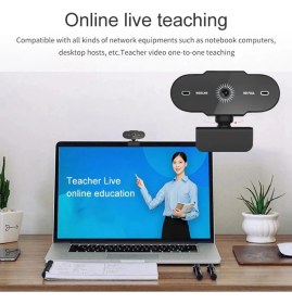 Resim Corcoz A6 USB Kablolu 1080P Full Hd Webcam Canlı Yayın ve Görüntülü Görüşme Kamerası - CZ100 