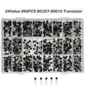 Resim Honeybeeshop 960 Adet Bc327 S9015 Bc558 Bc549 2n2222 2n5401 A1015 C1815 S8550 Npn Pnp Transistor Seti Karışık Kutu 