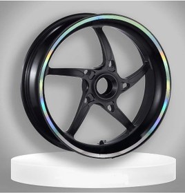 Resim Hologramlı Jant Şeridi 7 Cm X 7 M 