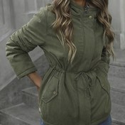 Resim Kadınlar için Kışlık Sıcak Cepli Fermuarlı Kapüşonlu Ceket - Şık ve Rahat, Kadınlar için Ekstra Sıcak Kışlık Mont, Hafif Kadın Ceketi, Yüksek Kaliteli Kadın Kışlık Mantolar, Mevsimlik Moda, Soğuk Hava Giyimi, Makinede Yıkanabilir, Esnemeyen Kumaş, Günlük Dış Giyim 