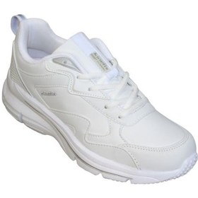 Resim Kinetix Kadın Beyaz Kalın Tabanlı Sneaker Spor Yürüyüş Ayakkabısı Topuk Boyu 5cm 001 