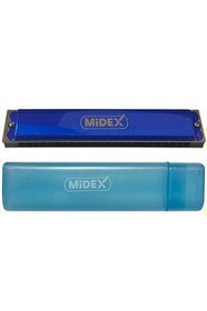 Resim Midex HN-24BL Mavi 24 Delikli Mızıka 