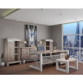 Resim Ntconcept Ntconcept Masif Ağaç Ofis Takımı (496249803) 